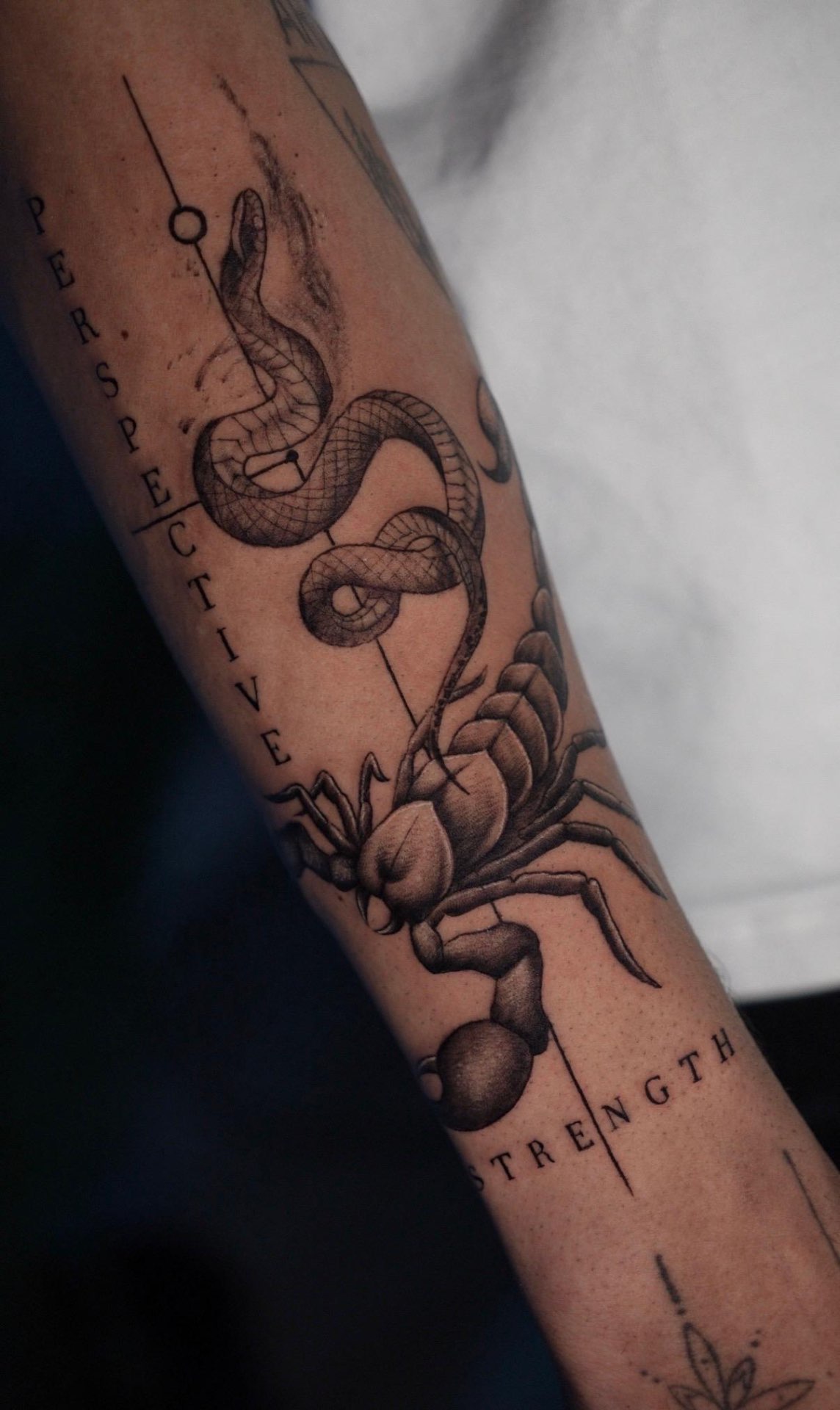 Perspective · Strength — Sleeves tattoo by Sahil